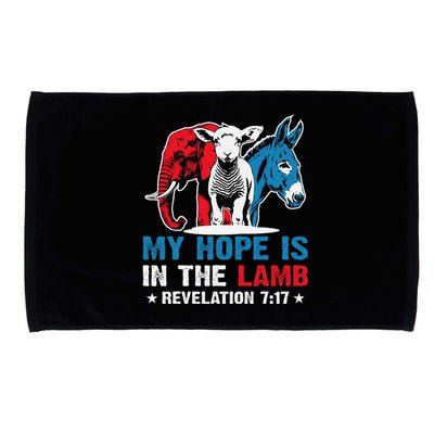 Hope Is In The Lamb My Christian God Jesus Humor Microfiber Hand Towel