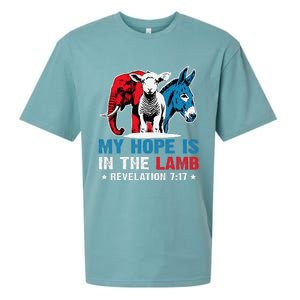 Hope Is In The Lamb My Christian God Jesus Humor Sueded Cloud Jersey T-Shirt