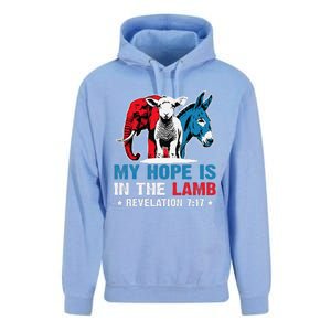 Hope Is In The Lamb My Christian God Jesus Humor Unisex Surf Hoodie