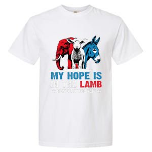 Hope Is In The Lamb My Christian God Jesus Humor Garment-Dyed Heavyweight T-Shirt