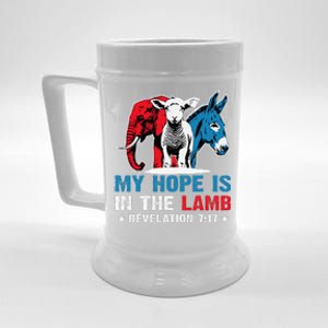 Hope Is In The Lamb My Christian God Jesus Humor Beer Stein