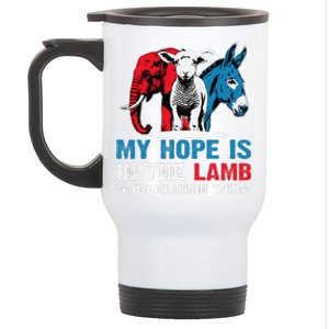 Hope Is In The Lamb My Christian God Jesus Humor Stainless Steel Travel Mug