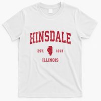 Hinsdale Illinois Il Vintage Sports T-Shirt