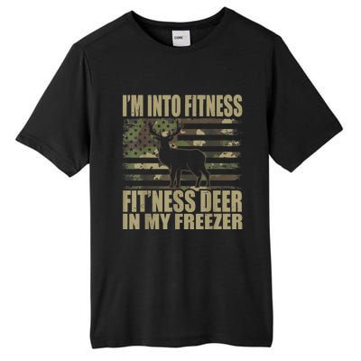 Hunting I'm Into Fitness Fit'ness Deer In My Freezer Tall Fusion ChromaSoft Performance T-Shirt