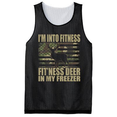 Hunting I'm Into Fitness Fit'ness Deer In My Freezer Mesh Reversible Basketball Jersey Tank