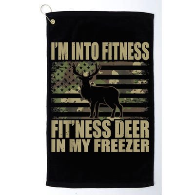 Hunting I'm Into Fitness Fit'ness Deer In My Freezer Golf Towel