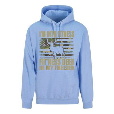 Hunting I'm Into Fitness Fit'ness Deer In My Freezer Unisex Surf Hoodie