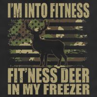 Hunting Im Into Fitness Fitness Deer In My Freezer Cool Comfort Performance Bucket Hat