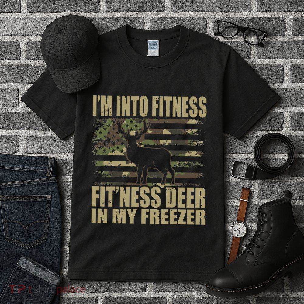 Hunting Im Into Fitness Fitness Deer In My Freezer Tall T-Shirt