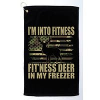 Hunting Im Into Fitness Fitness Deer In My Freezer Golf Towel