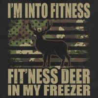 Hunting Im Into Fitness Fitness Deer In My Freezer Gift 7 Panel Mesh Trucker Snapback Hat