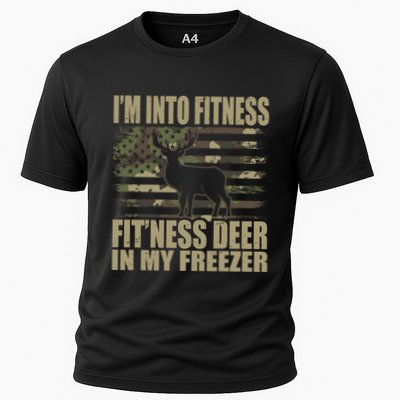 Hunting Im Into Fitness Fitness Deer In My Freezer Gift Performance Shirt