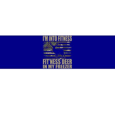 Hunting Im Into Fitness Fitness Deer In My Freezer Gift Bumper Sticker