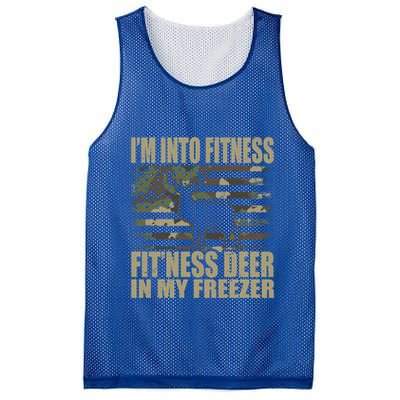 Hunting Im Into Fitness Fitness Deer In My Freezer Gift Mesh Reversible Basketball Jersey Tank