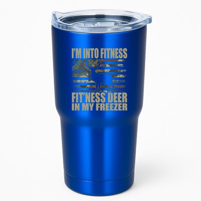 Hunting Im Into Fitness Fitness Deer In My Freezer Gift Tumbler