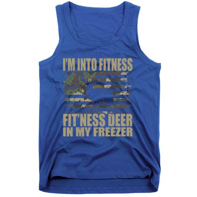 Hunting Im Into Fitness Fitness Deer In My Freezer Gift Tank Top