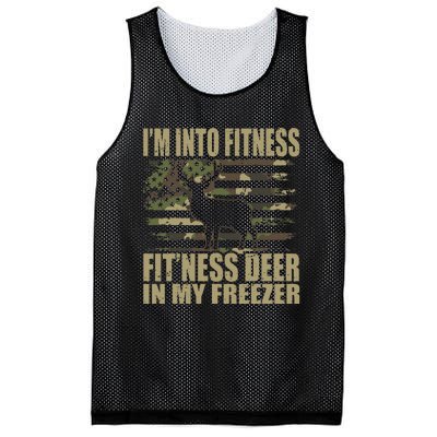 Hunting I'm Into Fitness Fit'ness Deer In My Freezer Mesh Reversible Basketball Jersey Tank