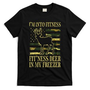 Hunting Im Into Fitness Fit Ness Deer Freezer T-Shirt