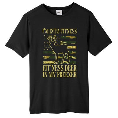 Hunting Im Into Fitness Fit Ness Deer Freezer Tall Fusion ChromaSoft Performance T-Shirt