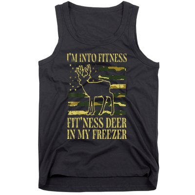 Hunting Im Into Fitness Fit Ness Deer Freezer Tank Top