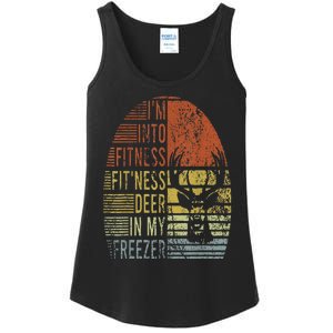 Hunting IM Into Fitness Deer Freezer Funny Hunter Dad Ladies Essential Tank