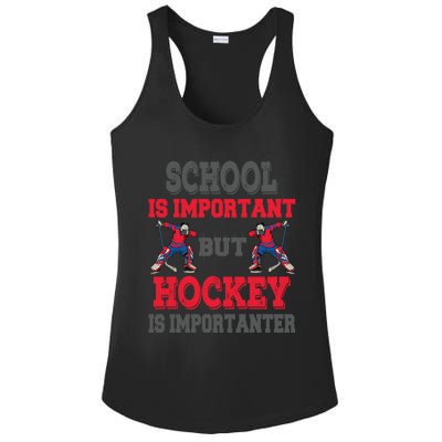 Hockey Is Importanter Dabbing Goalie Gift Bzr Gift Ladies PosiCharge Competitor Racerback Tank