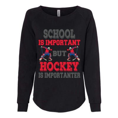 Hockey Is Importanter Dabbing Goalie Gift Bzr Gift Womens California Wash Sweatshirt