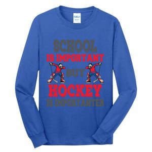 Hockey Is Importanter Dabbing Goalie Gift Bzr Gift Tall Long Sleeve T-Shirt