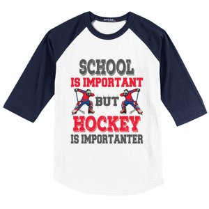 Hockey Is Importanter Dabbing Goalie Gift Bzr Gift Baseball Sleeve Shirt