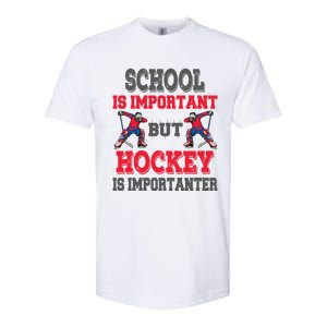 Hockey Is Importanter Dabbing Goalie Gift Bzr Gift Softstyle CVC T-Shirt