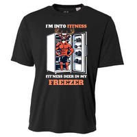 Hunting IM Into Fitness Deer Freezer Funny Hunter Dad Cooling Performance Crew T-Shirt