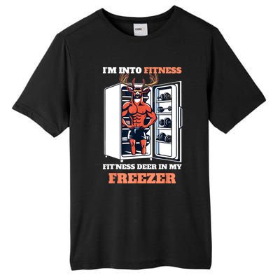 Hunting IM Into Fitness Deer Freezer Funny Hunter Dad Tall Fusion ChromaSoft Performance T-Shirt