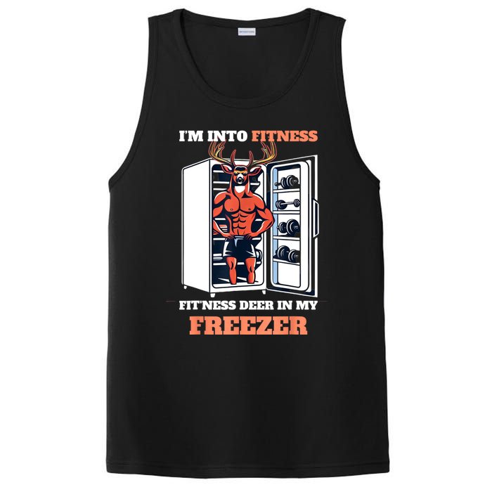 Hunting IM Into Fitness Deer Freezer Funny Hunter Dad PosiCharge Competitor Tank