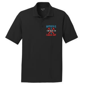 Happiness Is I Am Inside Job, Labor Day Gift PosiCharge RacerMesh Polo