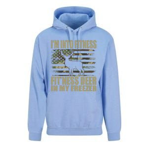 Hunting IM Into Fitness FitNess Deer In My Freezer Unisex Surf Hoodie