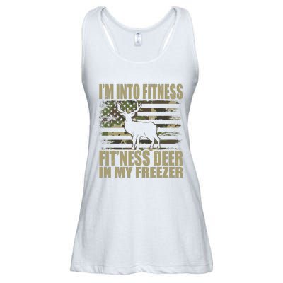 Hunting IM Into Fitness FitNess Deer In My Freezer Ladies Essential Flowy Tank