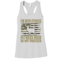 Hunting IM Into Fitness FitNess Deer In My Freezer Women's Racerback Tank