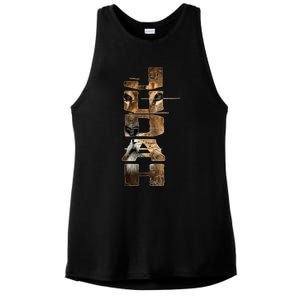 Hebrew Israelite Isreal Yah Tribe Judah Lion Cool Gift Ladies PosiCharge Tri-Blend Wicking Tank