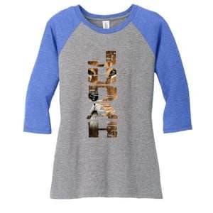 Hebrew Israelite Isreal Yah Tribe Judah Lion Cool Gift Women's Tri-Blend 3/4-Sleeve Raglan Shirt