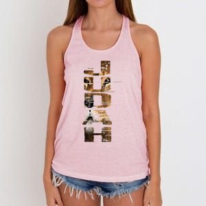 Hebrew Israelite Isreal Yah Tribe Judah Lion Cool Gift Women's Knotted Racerback Tank