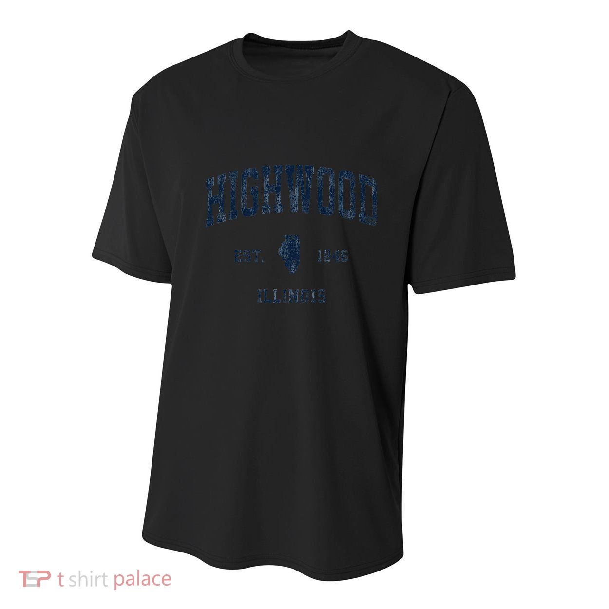 Highwood Illinois Il Vintage Athletic Sports Youth Performance Sprint T-Shirt