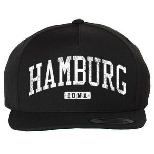 Hamburg Iowa Ia Js03 Style Wool Snapback Cap