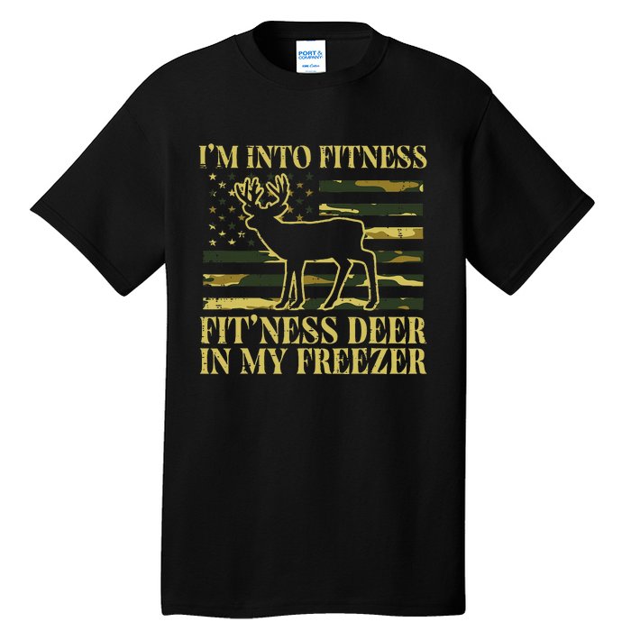 Hunting Im Into Fitness Fit Ness Deer Freezer Tall T-Shirt