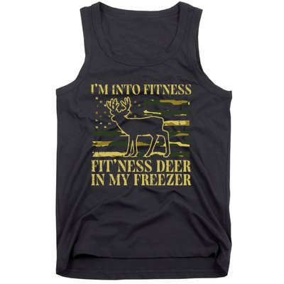 Hunting Im Into Fitness Fit Ness Deer Freezer Tank Top