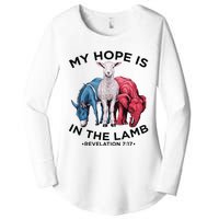 Hope Is In The Lamb My Christian God Jesus Lamb Lover Humor Women's Perfect Tri Tunic Long Sleeve Shirt