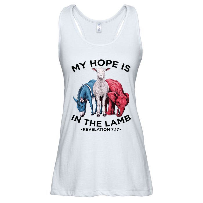 Hope Is In The Lamb My Christian God Jesus Lamb Lover Humor Ladies Essential Flowy Tank