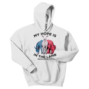 Hope Is In The Lamb My Christian God Jesus Lamb Lover Humor Kids Hoodie