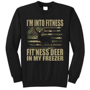 Hunting Im Into Fitness Fitness Deer In My Freezer Sweatshirt