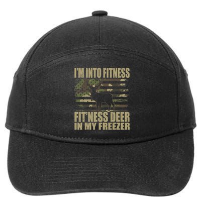 Hunting Im Into Fitness Fitness Deer In My Freezer 7-Panel Snapback Hat