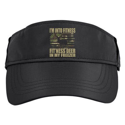 Hunting Im Into Fitness Fitness Deer In My Freezer Adult Drive Performance Visor